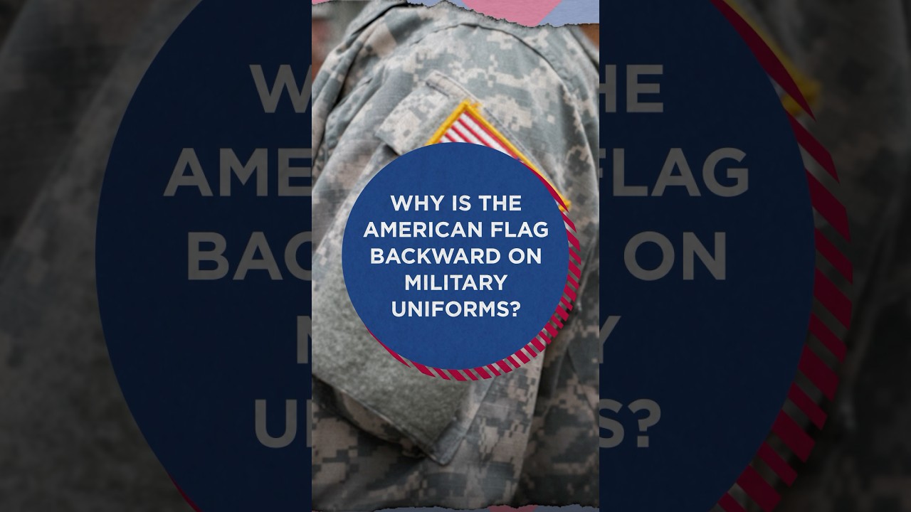 Why Is The American Flag Backward on Military Uniforms? #history #july4th #funfacts