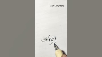 Comment your name | Ajay in cursive #calligraphy #handwriting #shorts #name