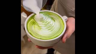 matcha latte  by Jia Rong