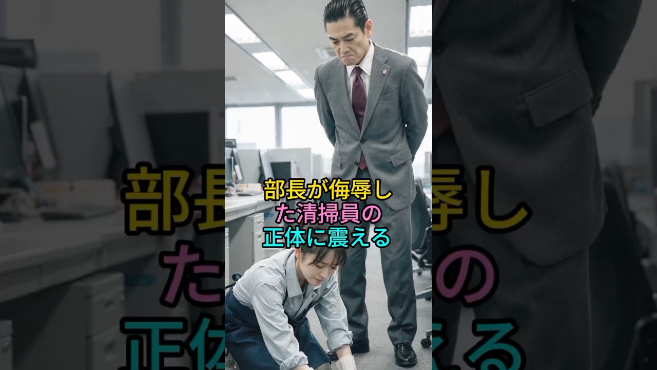 部長が侮辱した清掃員の正体に震える #スカッとする話 #ファッション #fyp #shorts
