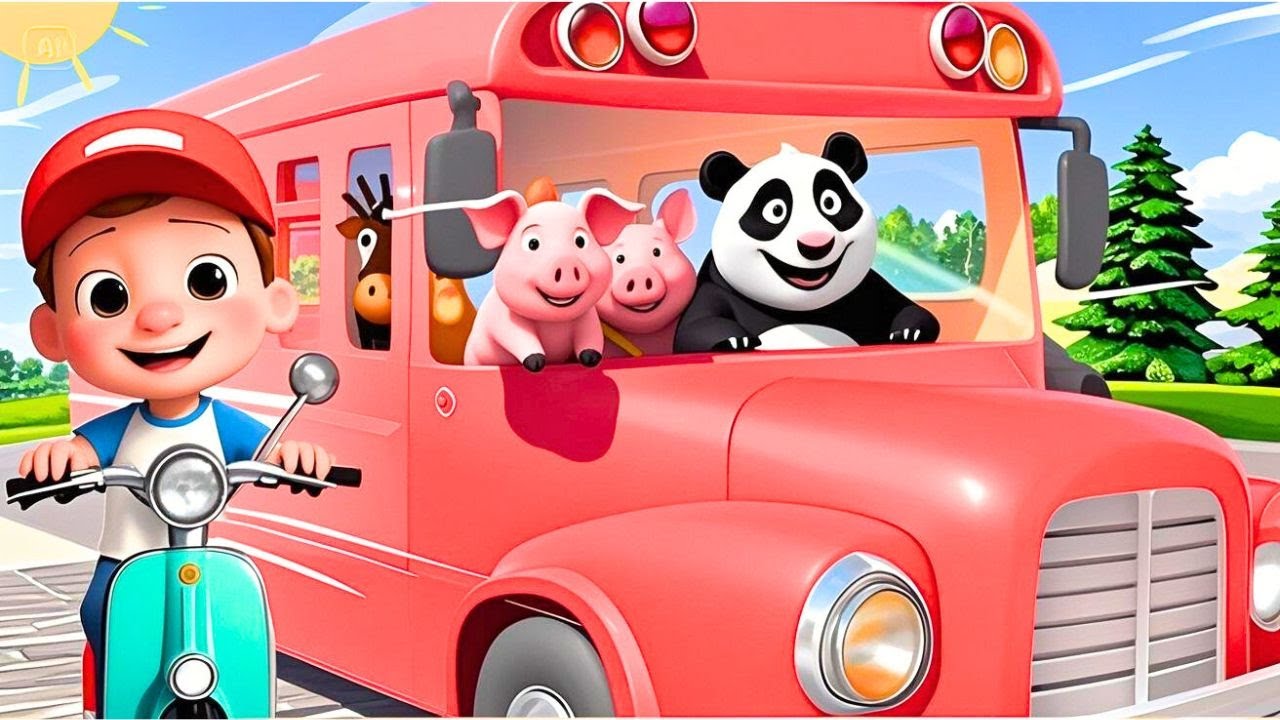 [1 MINUTE LOOP] Wheels on the Bus Farm Animal Remix – Laugh, Sing & Learn Farm Animals