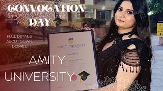 Convocation Day 2023 | Amity University Noida | Full details, gown (Rental or Buy) | Degree | #vlog