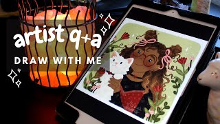 Artist Q+A ✿ get to know me, illustration time-lapse by MoviusMakes 1,010 views 1 year ago 8 minutes, 37 seconds