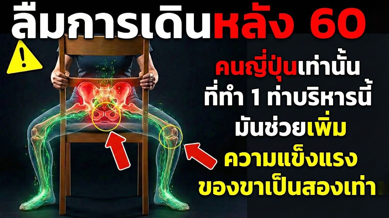 6 ท่าออกกำลังกายที่ชาวญี่ปุ่นทำเพื่อเพิ่มความแข็งแรงของขาเป็นสองเท่าหลังอายุ 60 ปี
