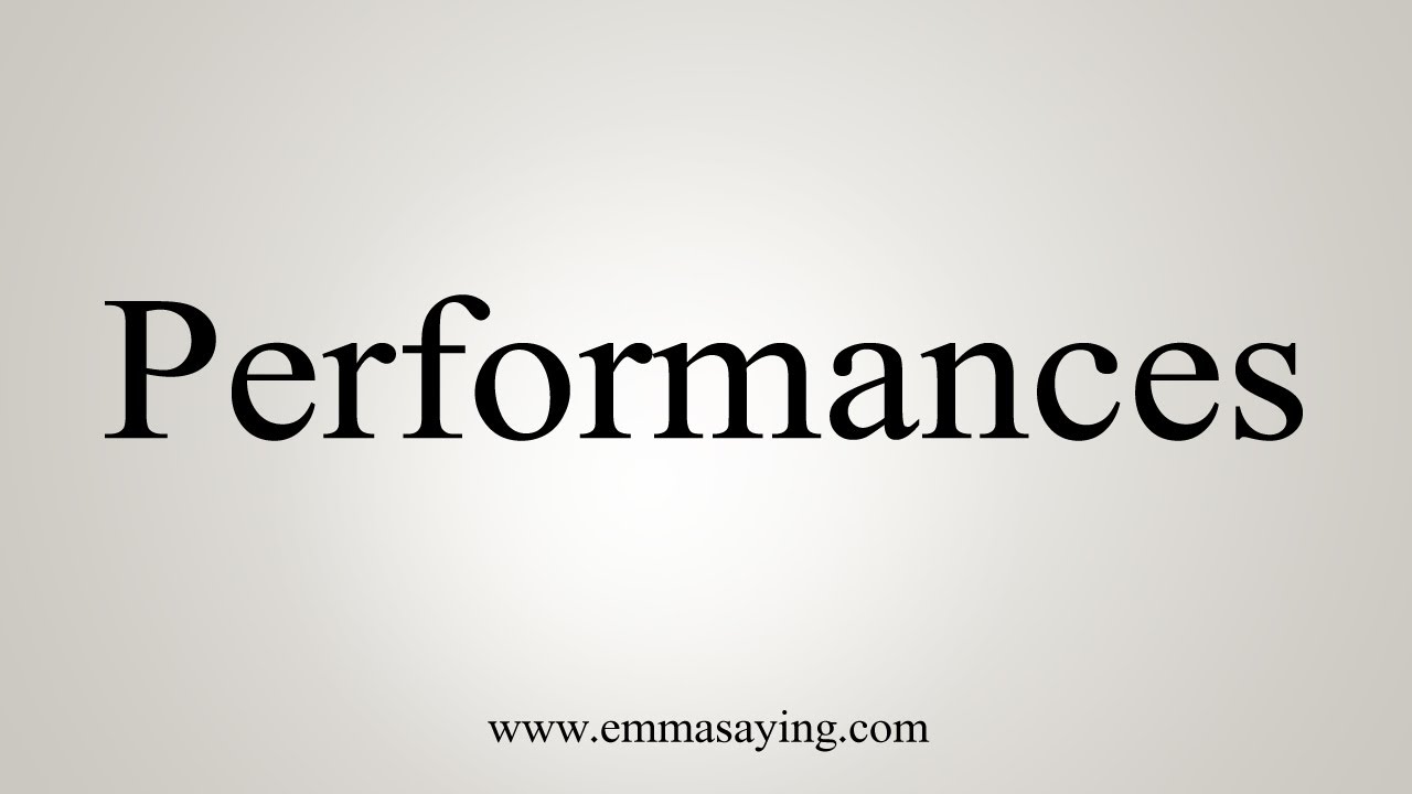 Perform meaning