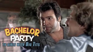 BACHELOR PARTY - To Girls With Big Tits - Tom Hanks And Barry Diamond - Classic Comic Movie Clips