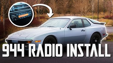Porsche 944 Aftermarket Radio Install