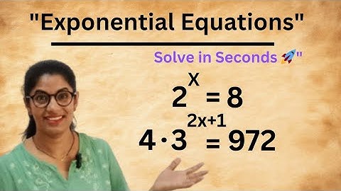 Solve Exponential Equations in Seconds | "Easy Math Tricks for Students"