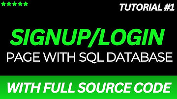 How to Create a Secure Login/Signup System with PHP & MySQL | Full Tutorial