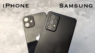 : Samsung A52 vs iPhone 12 mini    