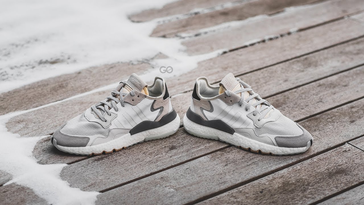 adidas nite jogger beige off white