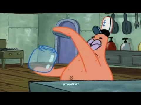 Patrick tries to open the jar