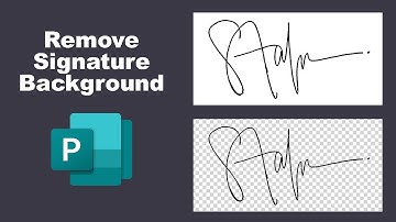 How to remove Signature background in Publisher