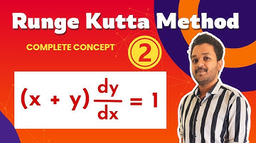 Runge Kutta Method of fourth order | Numerical Method | Engineering mathematics | Ex 2| Mathspedia |