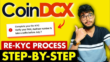 CoinDCX Re-KYC Process Step-By-Step | CoinDCX KYC Process Tutorial