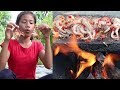 My Natural Food: Octopus grill on the rock with Peppers for food in the Jungle #45
