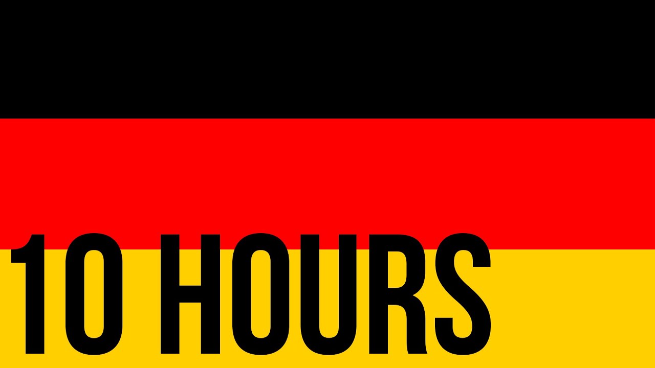 [10 HOURS] of Germany Flag waving in the wind