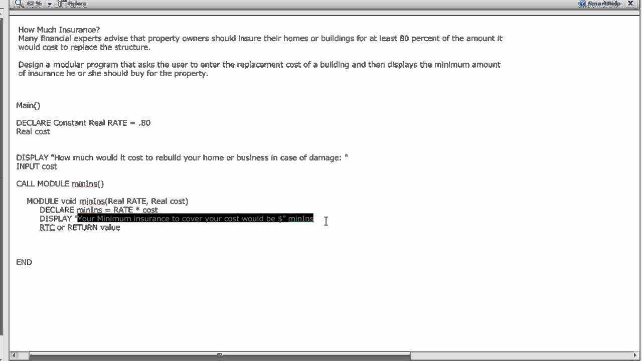 How to write psuedocode