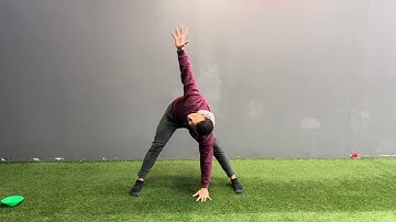 Adductor Stretch + T-Spine Rotation