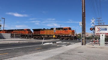BNSF Compilation Video 131 Manifest Double Stack Auto Rack Trains