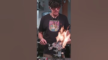 Shaping Functional Glass with Rich Villa! #shorts #glass