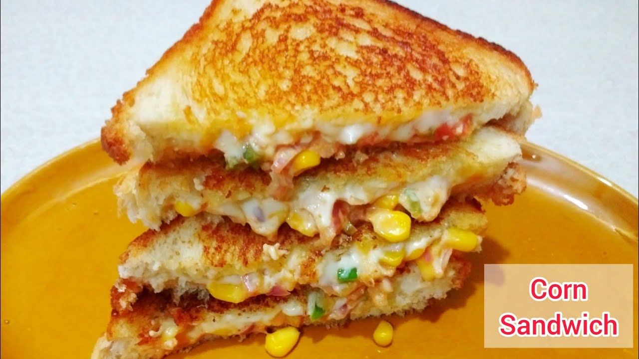 Mayonnaise Corn Sandwich Recipe in just 5 Minutes | Veg Cheese Sandwich Recipe by Cook With