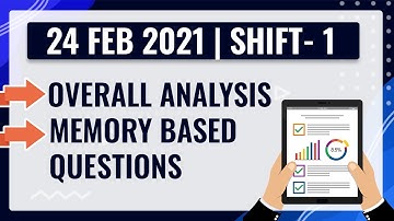 JEE Main 2021 Question Paper Solution / Analysis🧐 (24th Feb Shift 1) | JEE 2021 | Rankers JEE