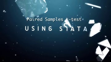 Paired Samples t test With Stata