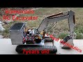 Homemade Metal RC Excavator using real hydraulics system