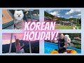 KOREA VLOG #3: Уехали на выходные загород • БАССЕЙН ДЛЯ СОБАК • ЗАСТАЛИ ТАЙФУН?