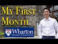 A month in the life of a wharton mba student september update