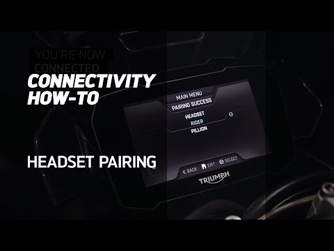 MY TRIUMPH CONNECTIVITY HOW-TO - Pair your Headset