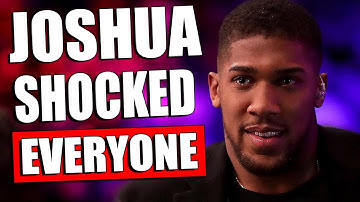 Anthony Joshua SHOCKED EVERYONE BY TAKING COMPENSATION FOR A REMATCH WITH Alexander Usyk / Fury Usyk