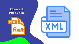 How to Export Data from PDF to XML Spreadsheet Format in Foxit PDF Editor