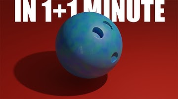 How to create a Bowling ball in 1+1 in Blender Tutorial