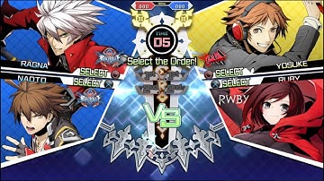BLAZBLUE CROSS TAG BATTLE (Online Match) Ragna/Naoto K. vs Yosuke/Ruby