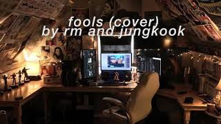 "fools" (cover) - rm and jungkook but they're indie artists recording a youtube cover next door