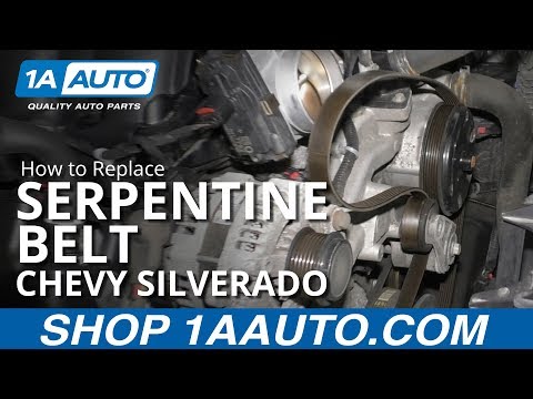 How to Replace Serpentine Belt 14-19 Chevy Silverado