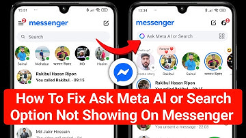 How To Fix Ask Meta Al or Search Option Not Showing On Messenger Problem Solved