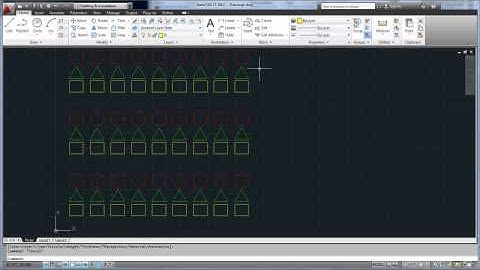 AutoCAD LT 2012: Arrays and Layers