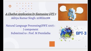 A Chatbot application by fine-tuning GPT-3