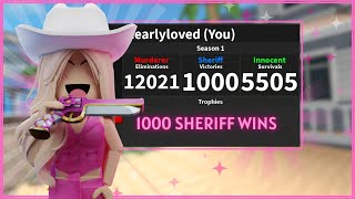 Playing Until 1000 Sheriff Wins Murder Mystery 2