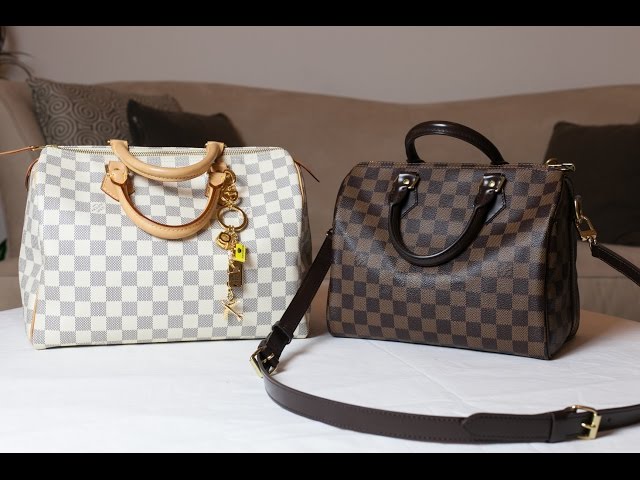 Louis Vuitton Speedy 30 Comparison,Bandouliere,Speedy B 30,Damier Ebene,  Azur, Monogram 