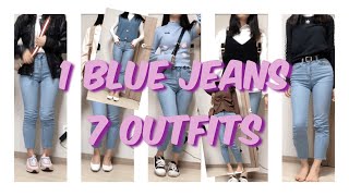 청바지 하나로 일주일 코디! 대학생 데일리룩/spring fashion