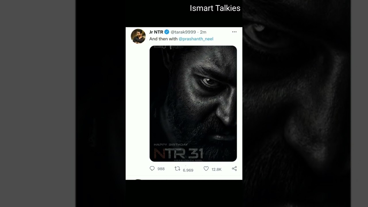 NTR 31 birthday Spl Poster 🔥🔥🔥| Prashanth Neel| 