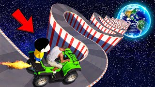 SHINCHAN AND FRANKLIN FOUND A SECRET CURVY ROAD TO SPACE IN GTA 5