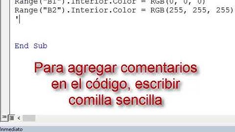 Colorear celdas con macros (VBA)
