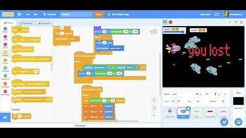 space shooter game in scratch  part 3
