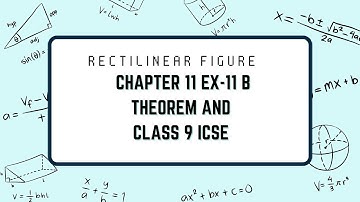 RECTILINEAR FIGURE CHAPTER 11 EXERCISE 11 B