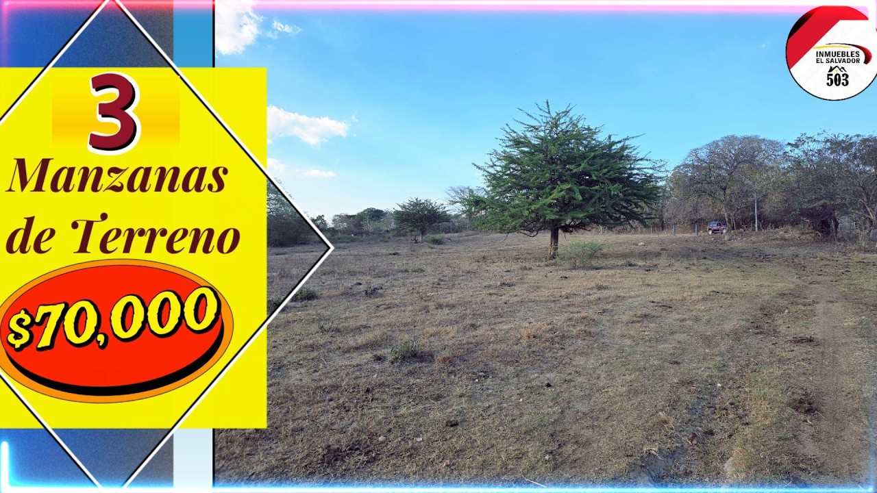 PARCELA DE 3 MANZANAS,  a pocos metros del Lago , servicios básicos Instalados y  Topografía plana.